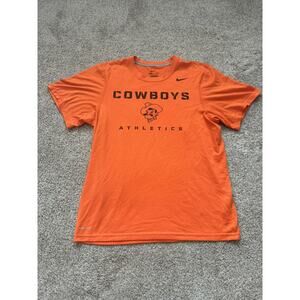 Oklahoma State University Shirt Men’s Small Nike Orange Shoe Sleeve OSU Cowboys